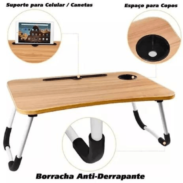 Mesa Portátil Dobrável P/ Notebook Tablet