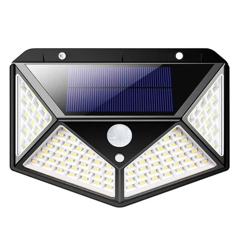 Luminária Solar Parede 100 Led Sensor Presença 3 Funções - Storesul