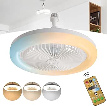 Ventilador De Teto Articulado Ajustável Com Luz Led Controle e Aromaterapia 48W Bivolt