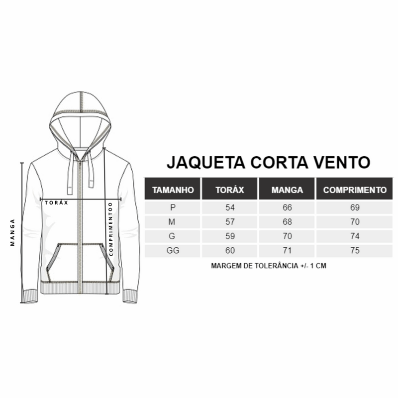 Jaqueta Corta Vento Semi-Forrada - Storesul