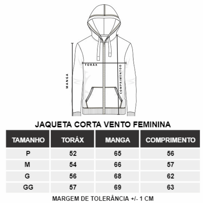 Corta Vento Feminina Semi-Forrada - Storesul