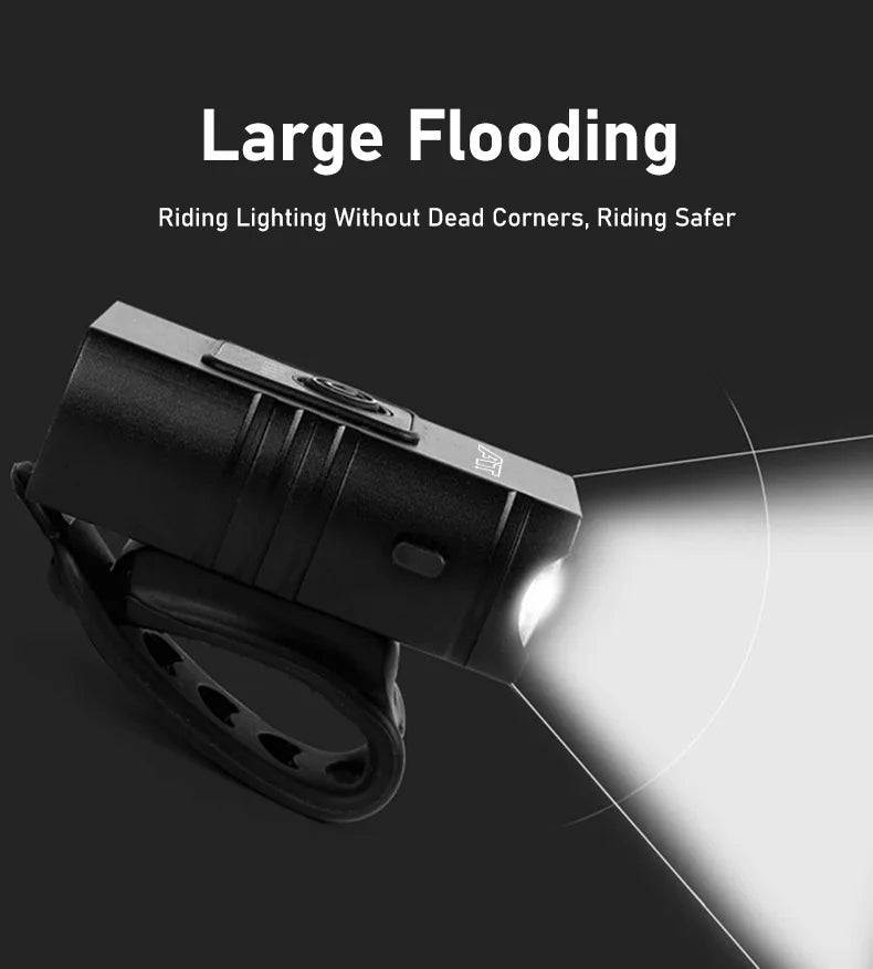 LED Bicycle Front Light Type-C Rechargeable Bicycle Headlight MTB Road Bike Headlamp Easy to Install Cycling Accessories