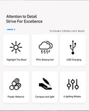 LED Bicycle Front Light Type-C Rechargeable Bicycle Headlight MTB Road Bike Headlamp Easy to Install Cycling Accessories