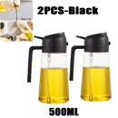 200/300/500ml Oil Spray Bottle BBQ Cooking Olive Oil Sprayer Plastic Baking Oil Spray Empty Bottle Vinegar Bottle Or  Oil brush