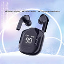 Original T2 Wireless Bluetooth Earphone Transparent HIFI Headphones LED Power Digital Display Stereo Sound Earphones for Phone