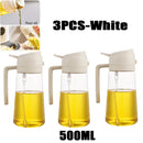 200/300/500ml Oil Spray Bottle BBQ Cooking Olive Oil Sprayer Plastic Baking Oil Spray Empty Bottle Vinegar Bottle Or  Oil brush
