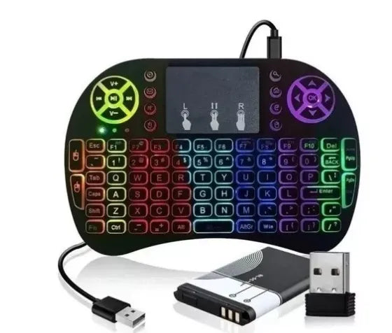 Mini Key Teclado Lelong Max Le-7716 Com Led Preto Wiresless