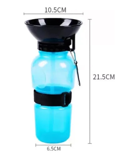 Kit Bebedouro Portátil Dog e Coleira Peitoral Para Cachorro e Gato