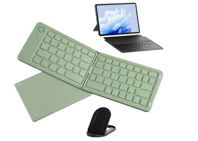 Teclado Portátil Dobravel Bolsa Sem Fio Compacto Bluetooth