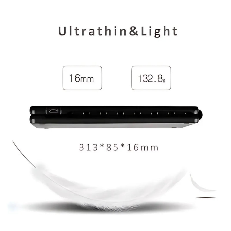 Teclado Portátil Dobravel Bolsa Sem Fio Compacto Bluetooth