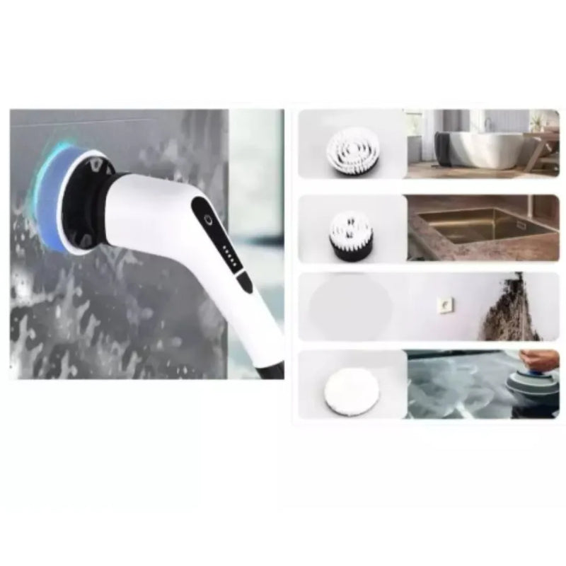 Compartilhar DÚVIDAS  Tire suas dúvidas  INDIQUE ESTE PRODUTO  Indique para um amigo  Esfregão Elétrico Sem fio Escova De Limpeza Pesada Multiuso 360 Recarregável Giratória