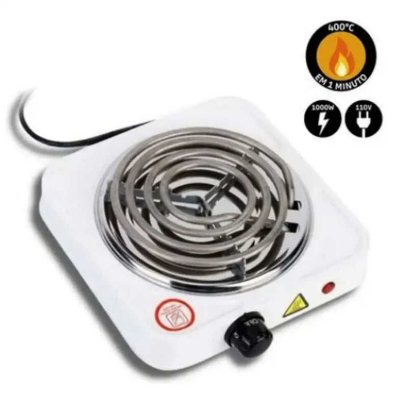 Fogareiro Elétrico Portátil 1000w 1 Boca - 110v