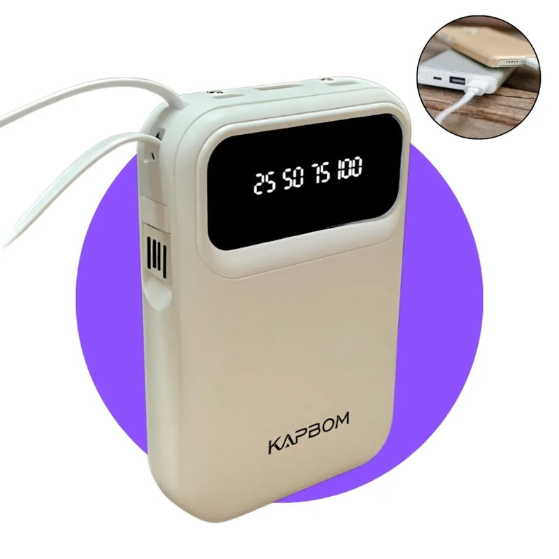 Power Bank Kapbom KA-9912 - 10,000mAh com Função de Lanterna