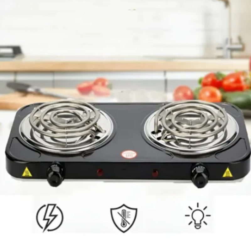 Fogão Cooktop Elétrico 2 Bocas 2500w, Portátil 127v
