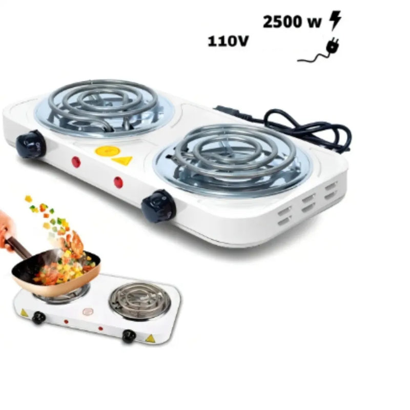 Fogão Cooktop Elétrico 2 Bocas 2500w, Portátil 127v
