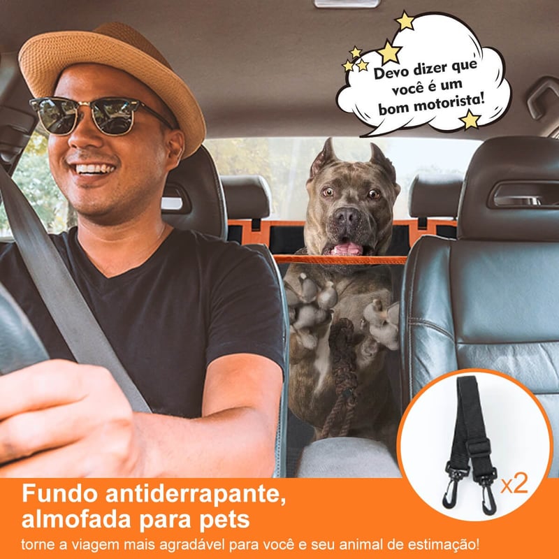 Capa Protetora Impermeável Banco Carro Luxo Cao Gato Pet