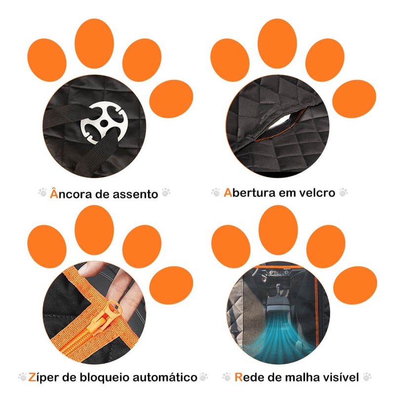 Capa Protetora Impermeável Banco Carro Luxo Cao Gato Pet